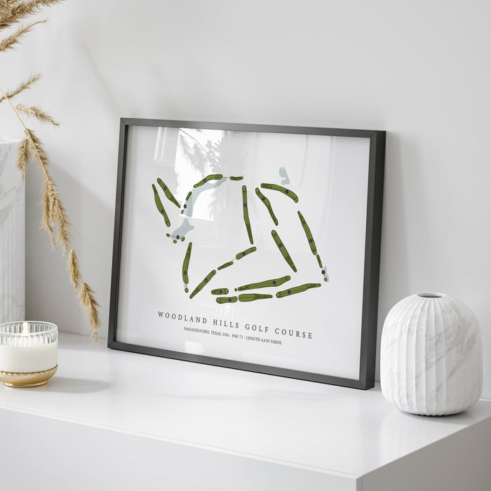 Woodland Hills Golf Course | Golf Course Map | On Table