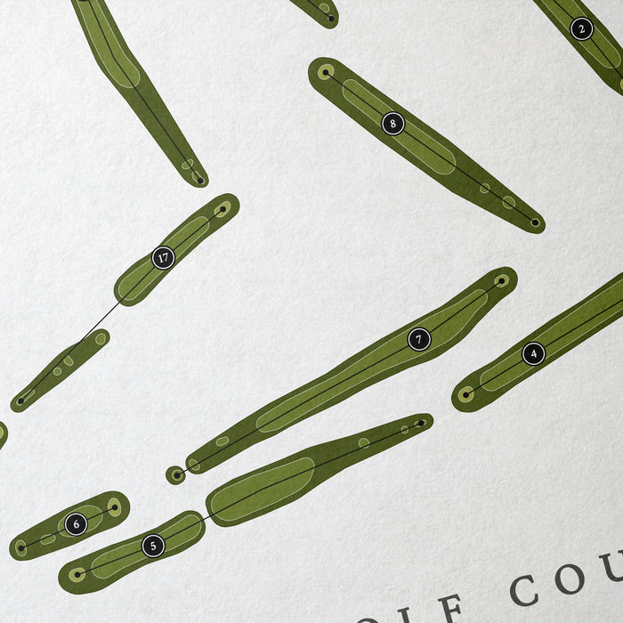 Woodland Hills Golf Course | Golf Course Map | Close Up