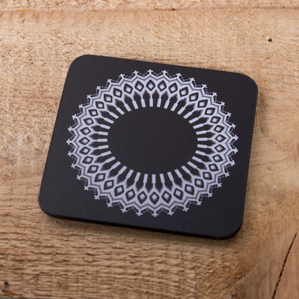 Wool Pattern - Set of 6 Cork Coasters - Idontspeakicelandic