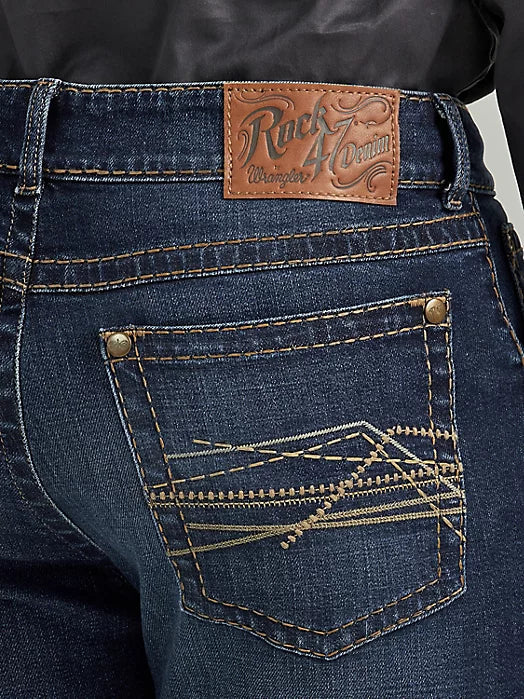 Wrangler Men's Rock 47 Slim Bootcut Jean in Duval
