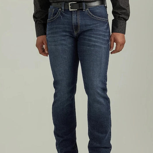 Wrangler Men's Rock 47 Slim Straight Jean In Cowboy Kiss