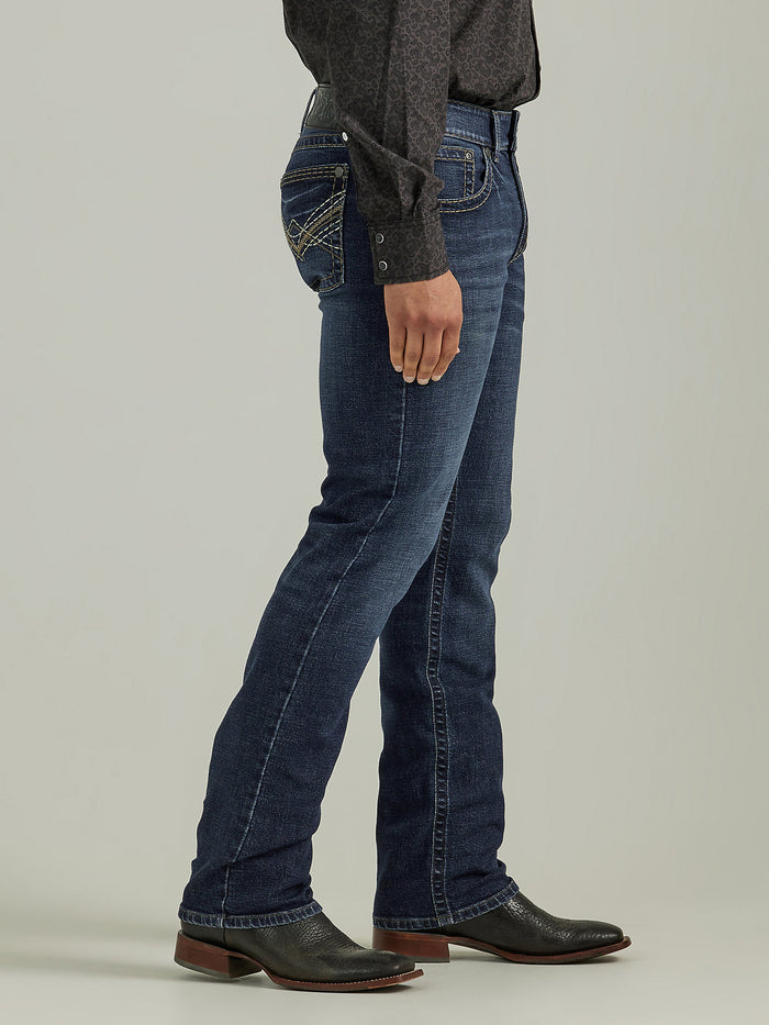Wrangler Men's Rock 47 Slim Straight Jean In Cowboy Kiss