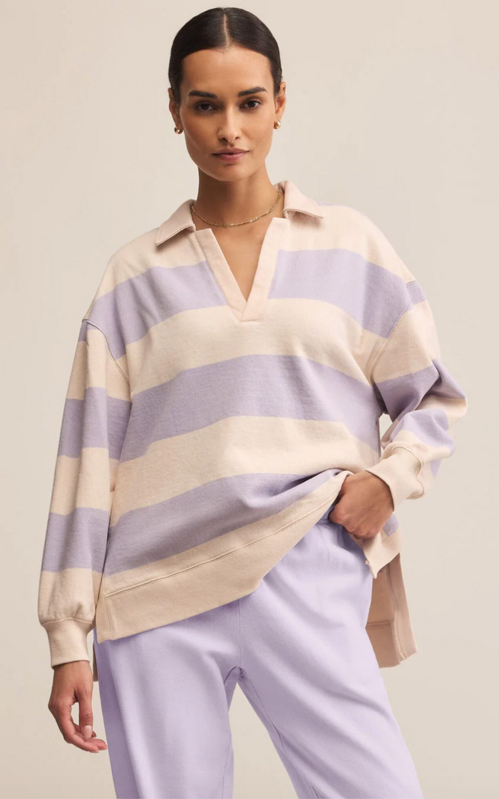 Z SUPPLY- Rugby Henley - Lavender Ice
