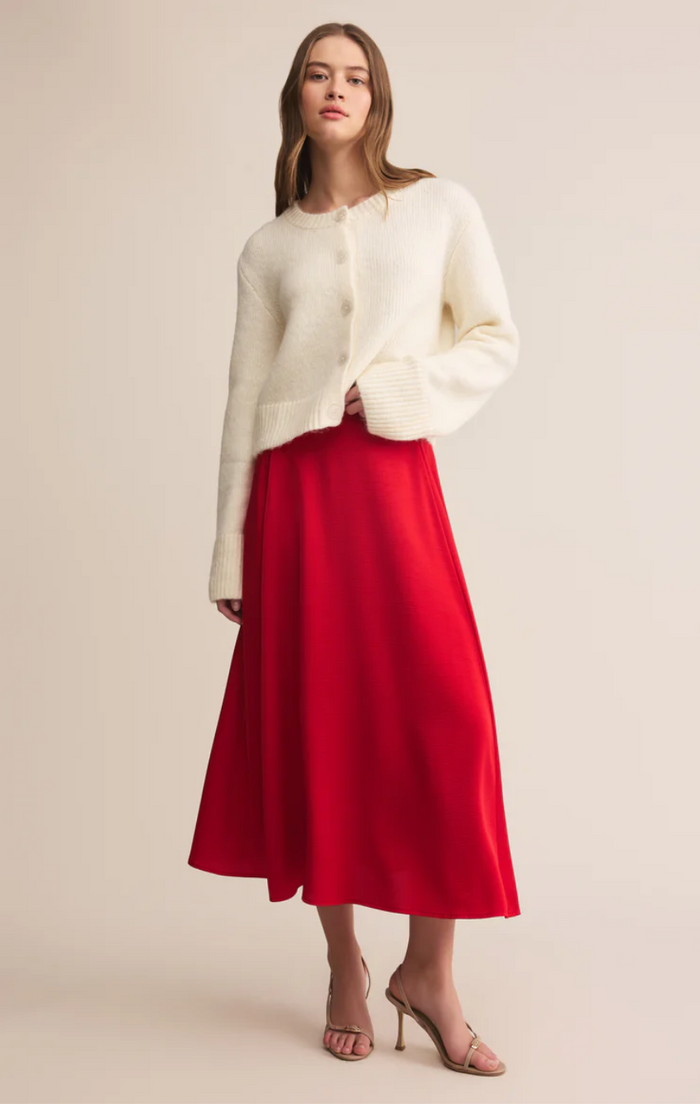 Z Supply-Northpointe Satin Midi Skirt