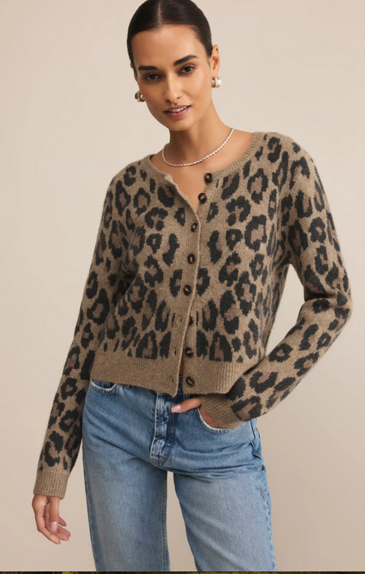 Z Supply-Outlook Leopard Cardigan