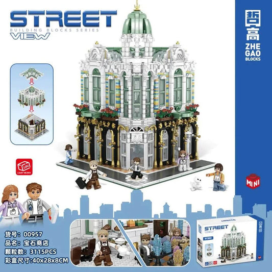 ZHEGAO 00957 Modular Minerals Shop Mini Brick 3115pcs ZHEGAO