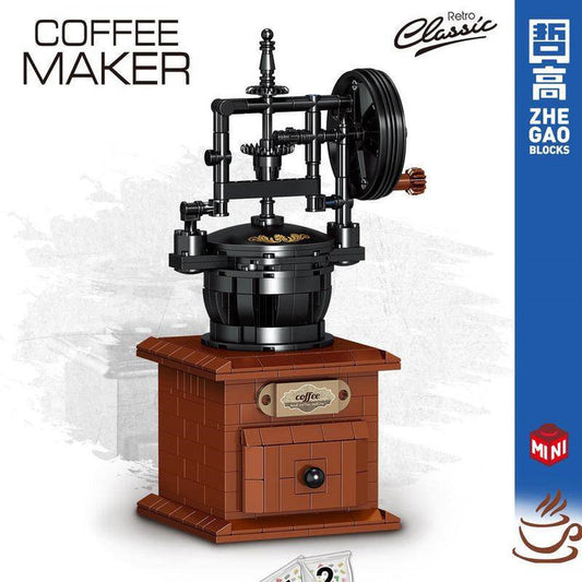 ZHEGAO 00984 Retro Classic Coffee Maker mini brick 467pcs ZHEGAO