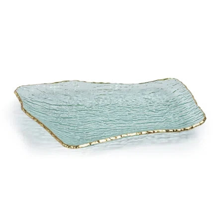 Zodax Cassiel Glass Platter 2 sizes