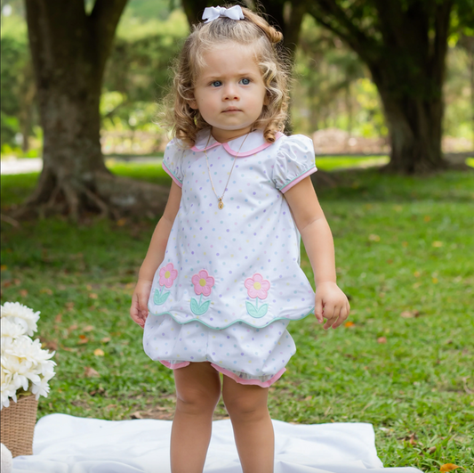 Zuccuni Kids-Flowers Bloomer Set